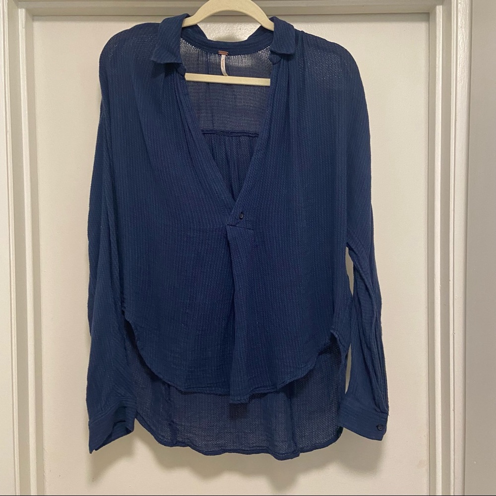 Free People knit sweater blouse